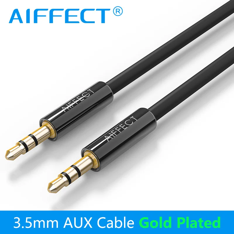 

AIFFECT 3.5mm Auxiliary Audio Cable Male to Male AUX Cord for Car, Headphone, iPods, iPhones, iPads, Home Stereos and More