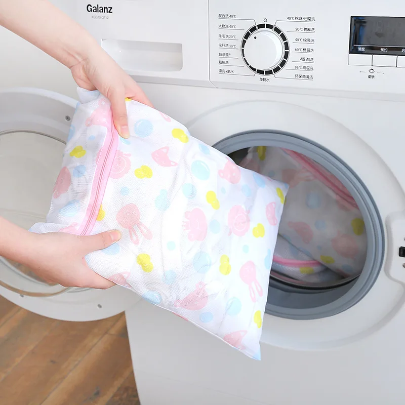 

Zippered Mesh Laundry Wash Bag Foldable Delicates Lingerie Bra Socks Underwear Washing Machine Clothes Protection Net 5piece Set