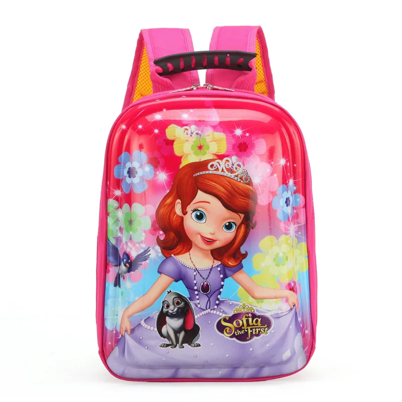 

New EVA Elsa Schoolbag Children Backpack Hard Shell Backpack Cartoon Lovely Sofia Shoulder Bag Kids Cute Bags