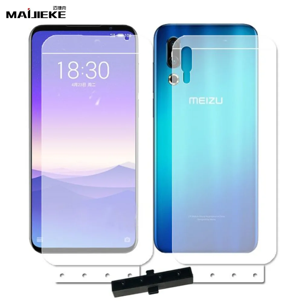 

2PCS 6D Soft HD Full Cover Front & Back TPU Nano Film For MEIZU 16s Hydrogel Screen Protector Film Not Glass