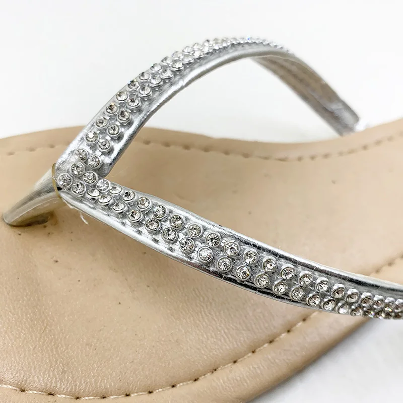 Günstig Neue 2019 Schuhe Frauen Schuhe Sommer Sandalen Perlen und Blumen Casual Schuhe Schnalle Strand Floral Sandalen Für Frauen Flip Flops