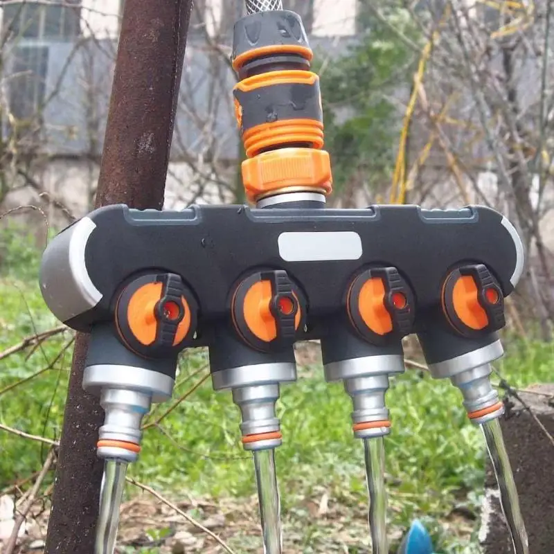 4 способ Y Форма водопроводная труба адаптер кран шланг клапан сплиттер быстрый разъем