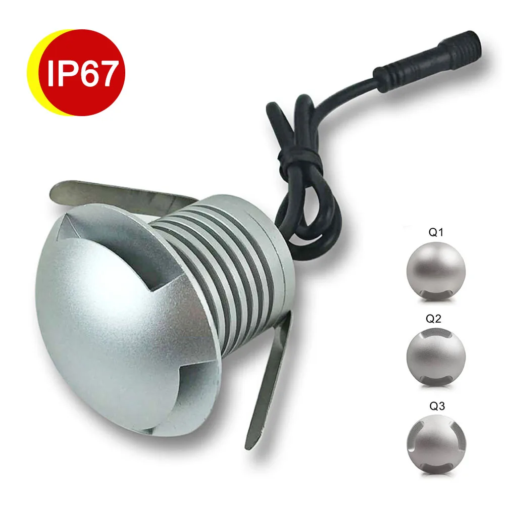 3W LED Buried Light DC 12V 24V Waterproof Underground Lamps Mini LED