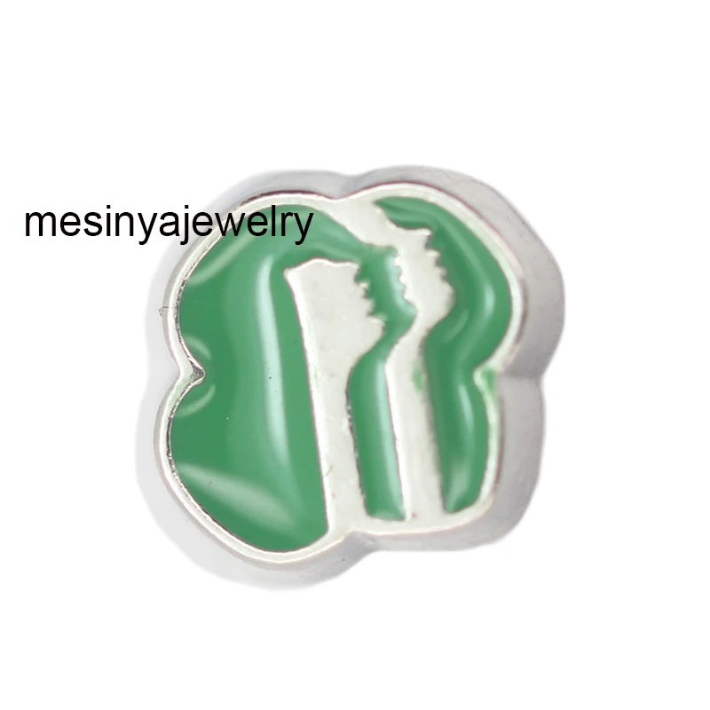 

10pcs Girl Green Color Scouts Custom Floating Charms for Glass Locket