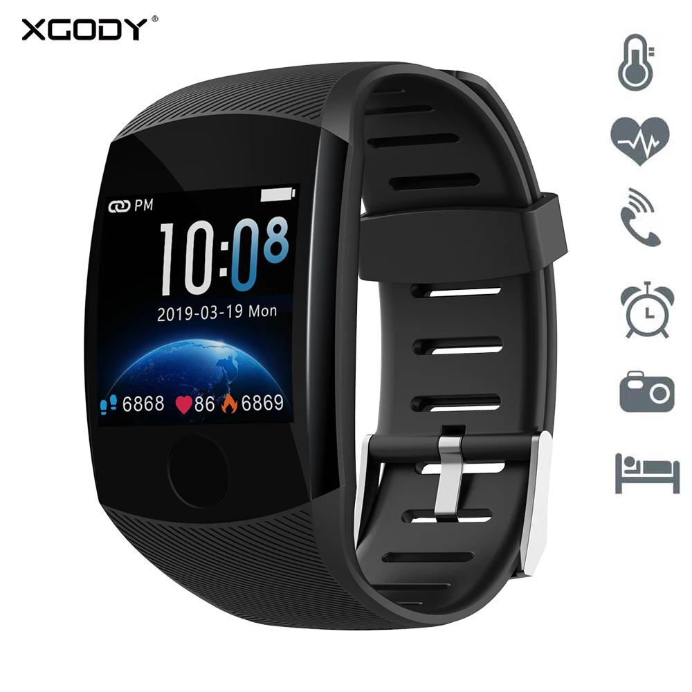 

XGODY Q11 1.3 Inch Touch Control Smart Bracelet IP67 Waterproof Blood Pressure Monitoring Fitness Tracker Watch For IOS Android