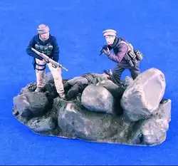 1/35 наборы из смолы 3 шт. солдат с базовыми моделями фигурок