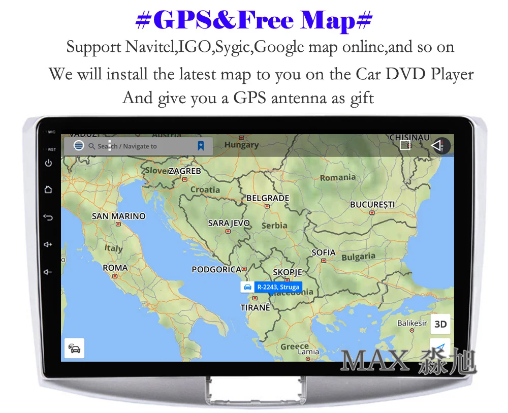 Discount MAX Android 8.1.0 Car DVD Player For For Volkswagen Passat CC B6 B7 2012-2015 Car radio GPS Navigation System Free Map BT WiFi 1