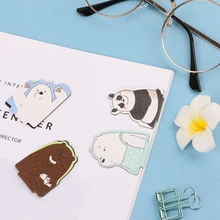 4 шт./компл. творческая кошка Медведь магнитные закладки канцелярские принадлежности для школьных канцелярских товаров