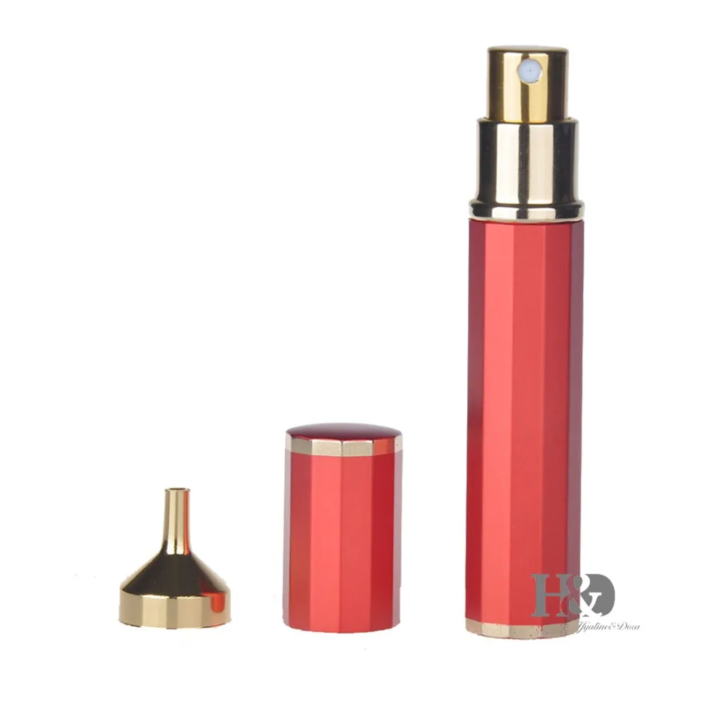 H&D 8ML Empty Refillable Mini Perfume Scent Aftershave Spray Bottle Set
