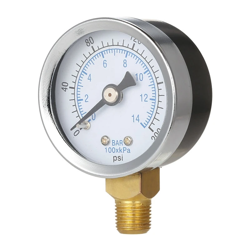 Ts-40-14 БАР 0-200 Psi 0-14 МАНОМЕТР 1/8 Мужской Npt манометр гидравлический воздушный