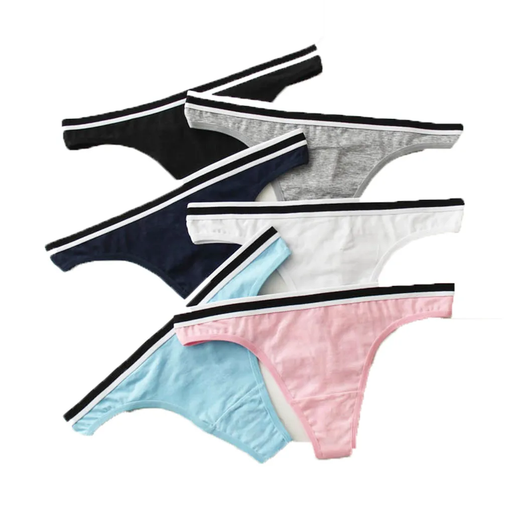 

Exotic Apparel 6Packs G String Women Briefs Panties Sexy Women Thong cotton Solid Hispter G-string Ladies Underwear Pantie May28