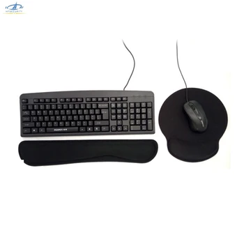 

[HFSECURITY] Black Memory Foam Keyboard Pad Soft Wrist Rest Mouse Pad