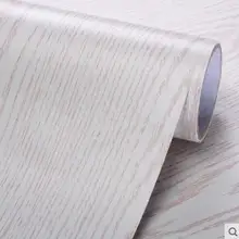 Толстые обои из белого дерева ПВХ водонепроницаемые самоклеящиеся обои шкаф для одежды старый номер дверь мебель ремонт