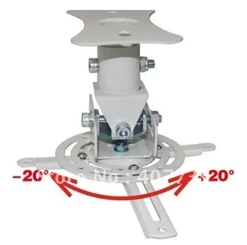 

White universal lcd holder durable projector tilt wall mount metal bracket free shipping