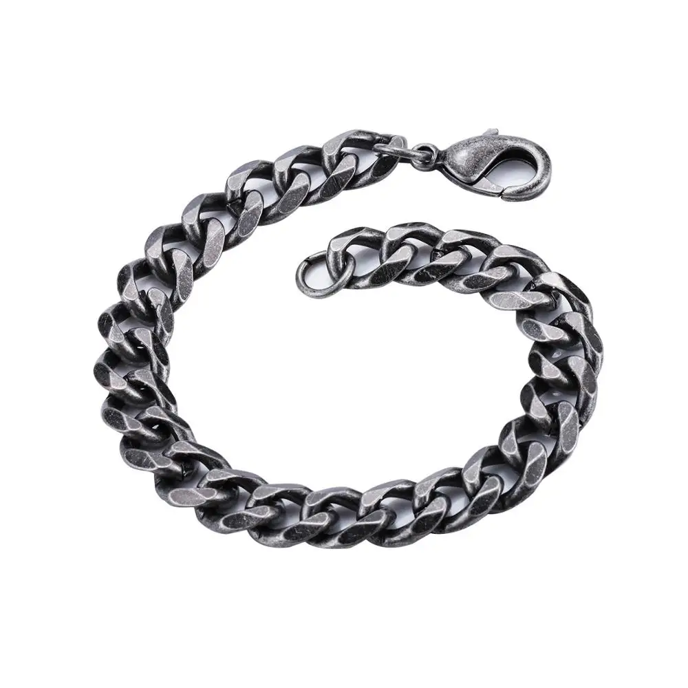 

Men Hip hop cuban Chain bracelet fashion male vintage Hiphop bracelet jewelry gifts