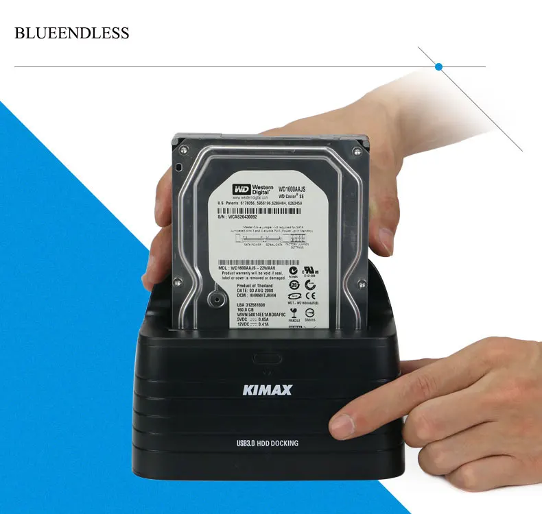 1 Bay 3.5hdd docking station sata usb 3.0 hdd box 3.5 for ssd hdd up to 6TB hdd enclosure 3.0 external docking station plastic (1)