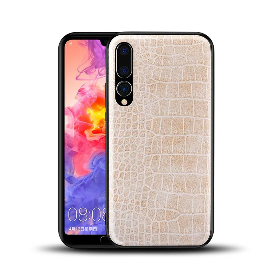 Retro Vintage Crocodile Snake Pattern Case For Huawei P20 Pro Printed PU Leather Soft Luxury Phone Back Cover For Huawei P20 (13)