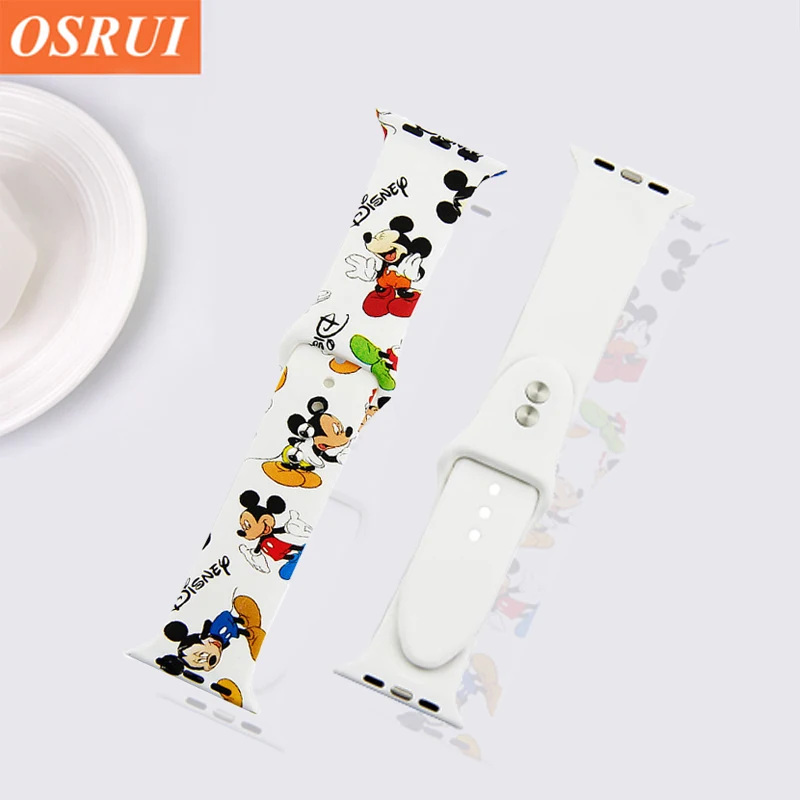 Ремешок OSRUI для apple watch band 4 44 мм 40 мм correa aple watch 42 мм 38 мм резиновый силиконовый Браслет iwatch 3 Аксессуары