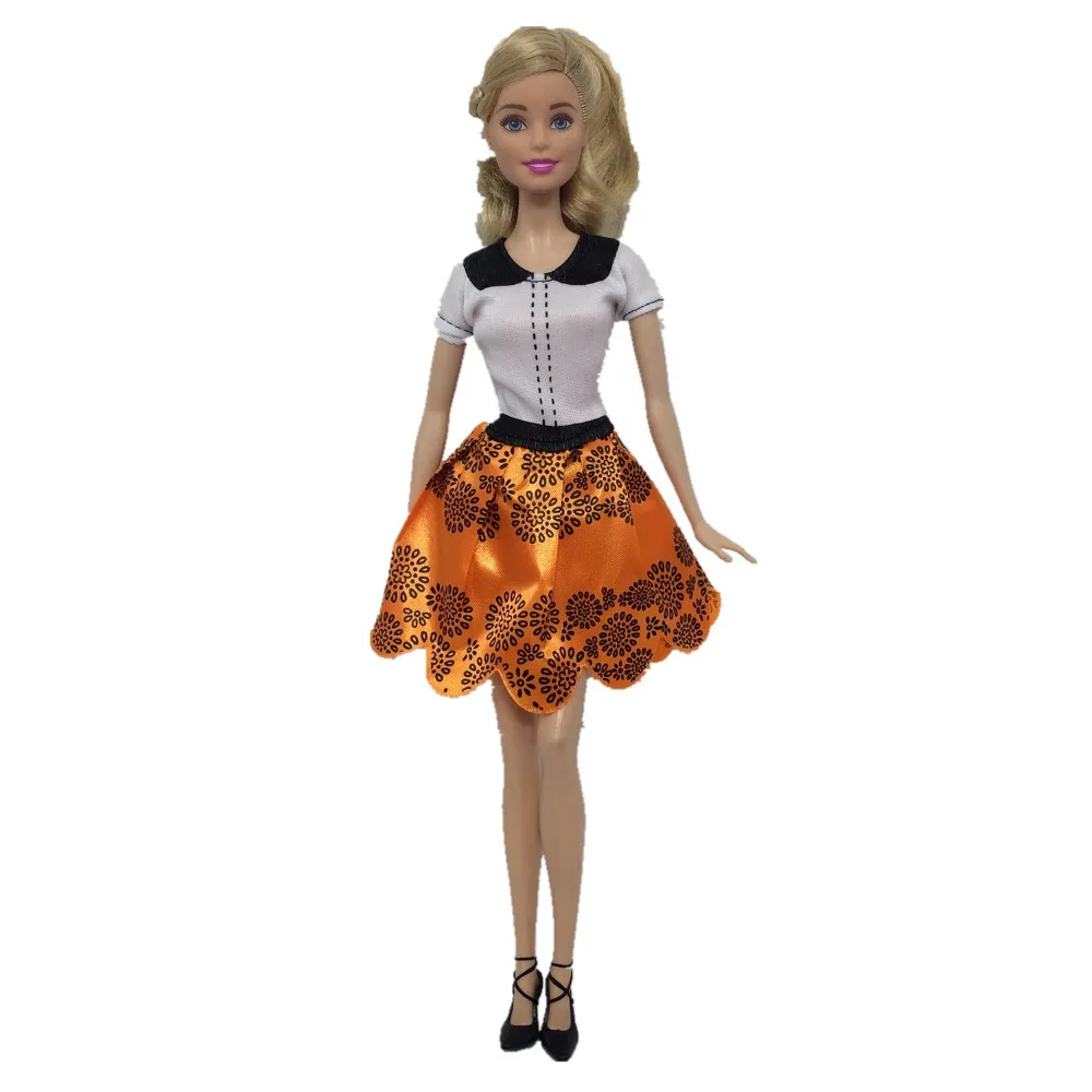 

NK 2019 Newest Doll Dress Beautiful Handmade Party ClothesTop Fashion Dress For Barbie Noble Doll Best Child Girls'Gift 085G
