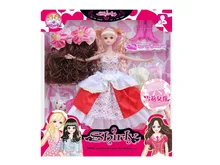 2016 doll accessories set Packed bjd fashion doll for Barbie doll clothes shoes toys a lot of girls dress suits Toys Gifts