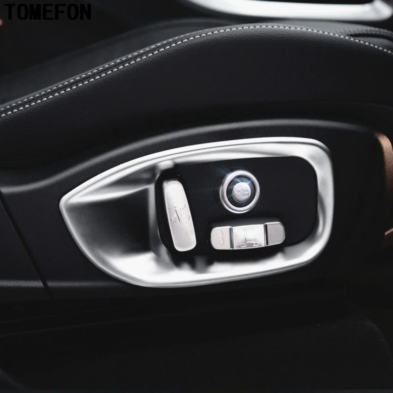 For Jaguar F Pace f pace X761 2016 2017 ABS Chrome Car Seat Adjustment
