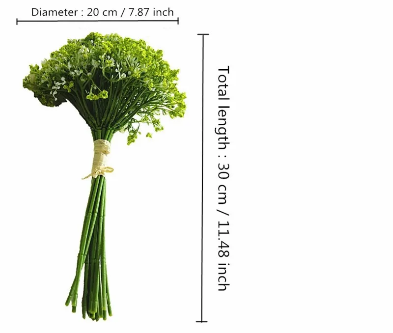 Ночной аромат 30 см искусственные дети дыхание цветок Гипсофила пластиковые цветы, растения домашний отель Рождественский Декор Свадебный букет подарок