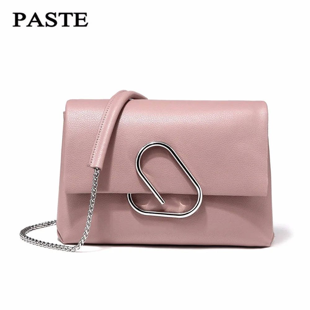 

Free Shipping, PASTE Shoulder Bag 100% Soft Genuine Leather OL Style Women's Handbags Ladies Bolso Shoulder Bags small bag