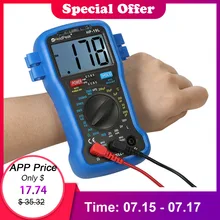 Kkmoon Цифровой LCR метр ЖК-мультиметр сопротивления, емкости и индуктивности Высокочастотный транзистор тест capacimetro тест er+ ремешок на запястье