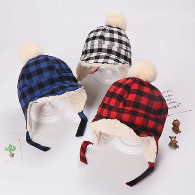 

Winter Bomber Hats Kids warm cap Girls Russian Hat earflap snow Balaclava Warm Face Mask baby Snow cap Children Outdoor ear hat