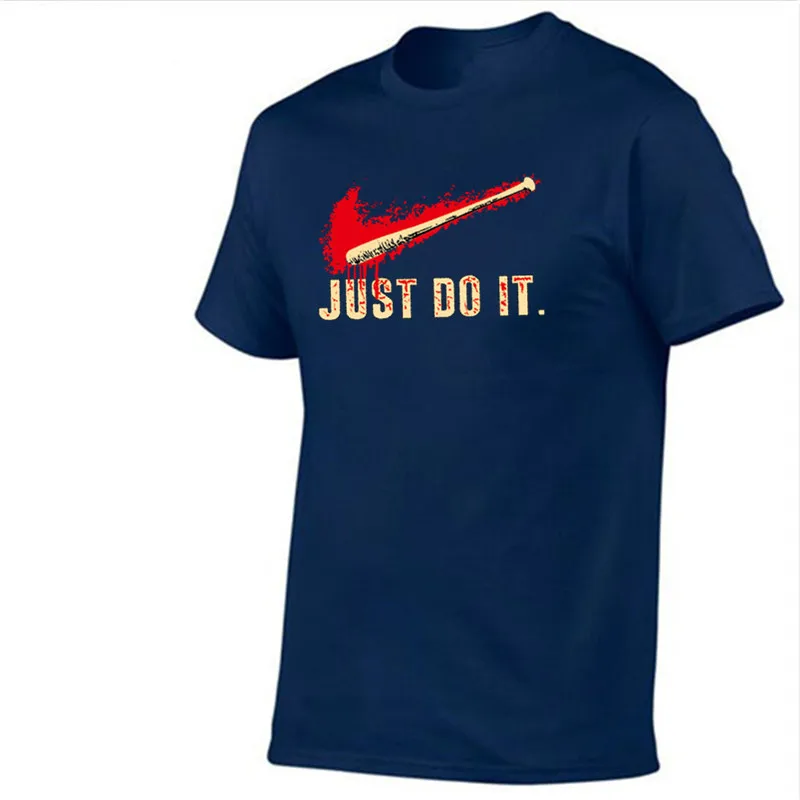 

New fashion walking dead meat just do T-shirt brand clothing letter print men's T-shirt short-sleeved anime high-quality T-shirt