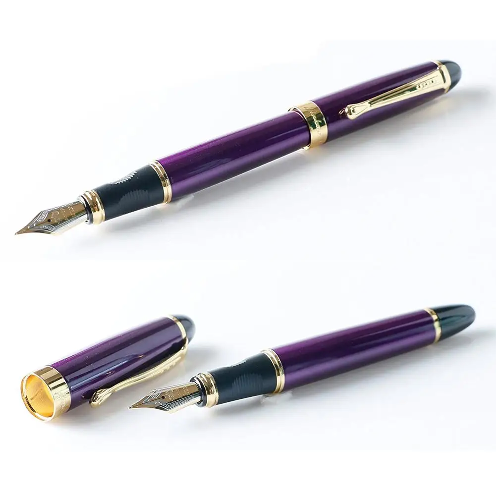 Ручка перьевая Jinhao X450 металлическая Роскошная карандаш с золотым зажимом