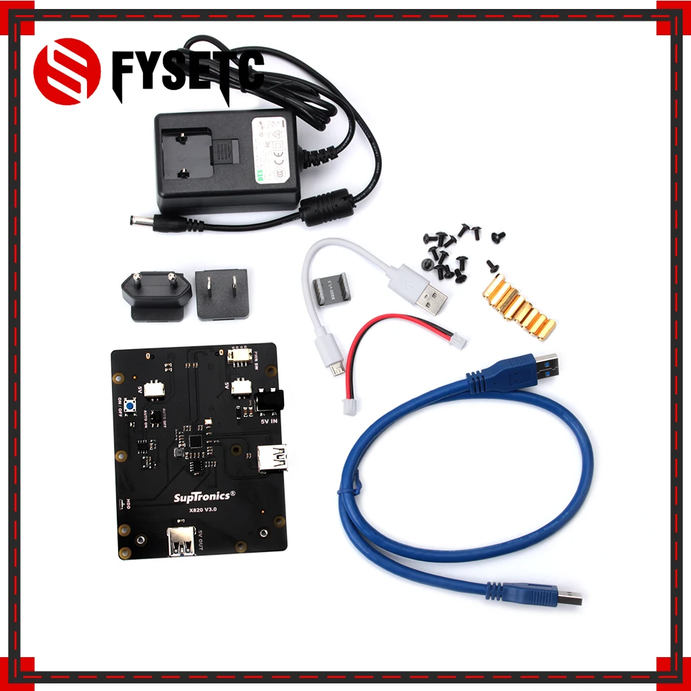 

Raspberry Pi 2.5" SATA HDD/SSD Storage Expansion Board X820 V3.0 USB 3.0 Mobile Hard Disk Module for Raspberry Pi 3 B+/3B