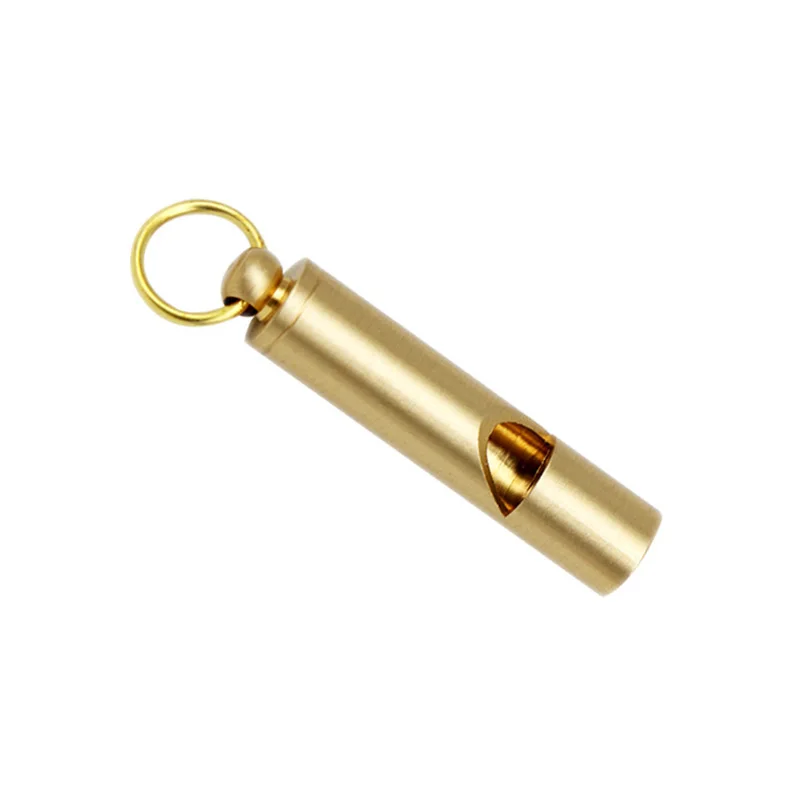 Meetee 5 шт. Ретро чистый латунный свисток пряжка украшение с кольцом для ключей рефери DIY Открытый Отдых оборудование для выживания поставки BD438