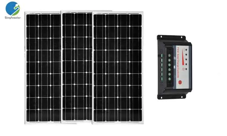

Panneau Solaire 300W 12V Solar Charge Controller 12V/24V 20A Fan Car Cavaran RV Motorhome Yacht Marine Solar System For HomeL