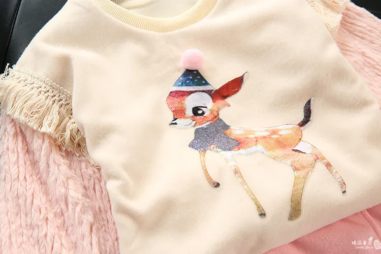 AiLe Rabbit/Новинка 2018 года костюмы для девочек детская одежда рубашка с длинными
