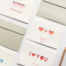 

Love Card Exquisite Blessing Word Card Holiday Gift Greeting Card And mini Envelope Paper Envelope Greeting Cards With Envelope