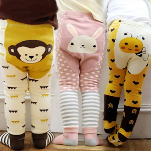 

Brand Unisex Cartoon Bee Monkey Rabbit Tights Baby Girl Boy Cotton Stocking Children Pantyhose Slim Pants