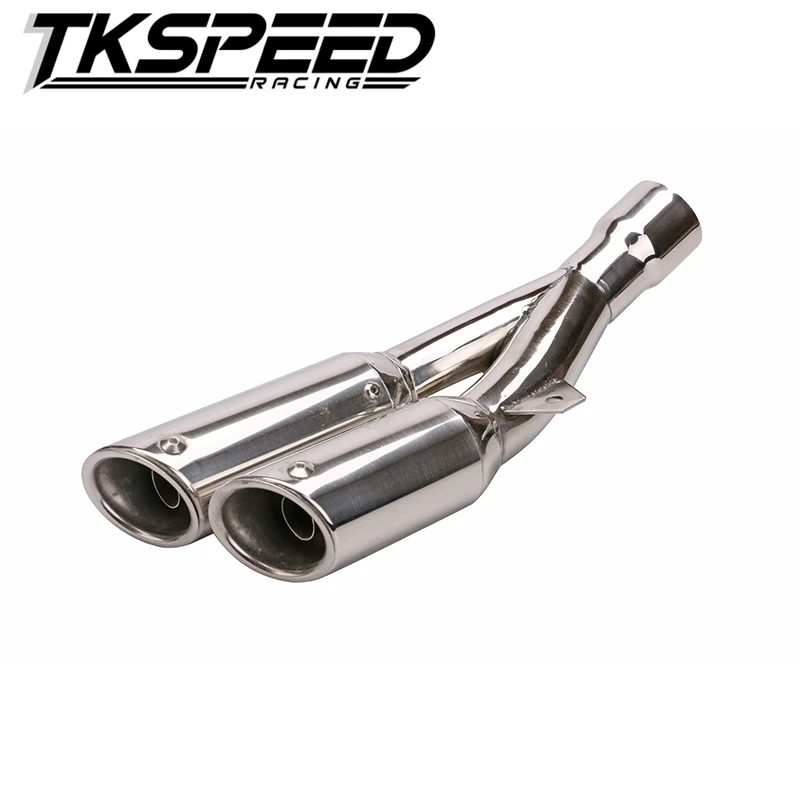 Universal Dual Exhaust Muffler Pipe Slip On For Motorcycle Motocross