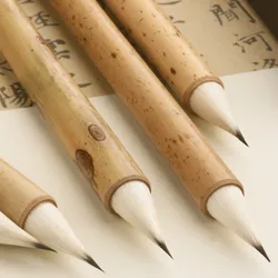 Pinceau de calligraphie en poils de lapin violet, exquis, pour petits écritures régulières chinoises, en laine douce, pour peinture chinoise 