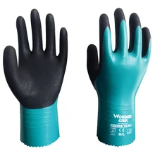 Gants de sécurité en Nitrile, résistants aux produits chimiques, entièrement étanches, résistants à l'huile, confortables, antibiques