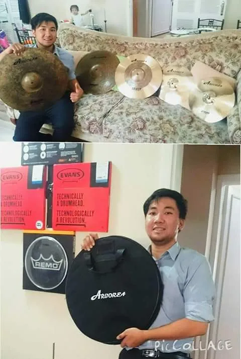 Arborea cymbals Hero series 14'hihats+ 16'crash+ 20'ride