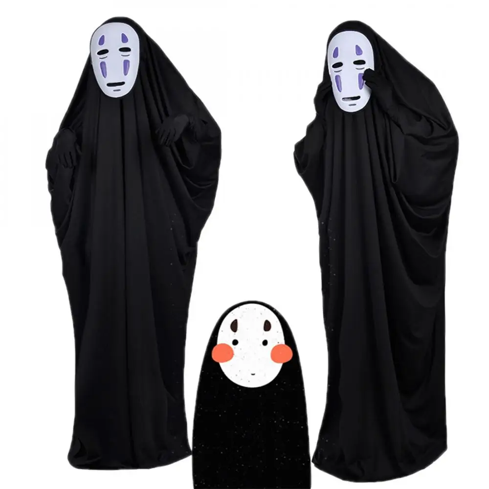 

Spirited Away Classic Adult Kids Cosplay Costumes Japanese Style Anime COS Party Clothing With Mask Halloween Performance Robe