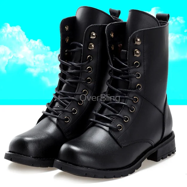 Hot Sale 2015 Classical Women Leather Boots Motorcycle Martin Boots
