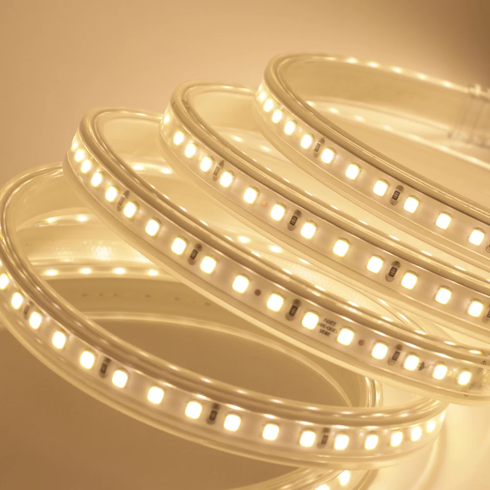 #Best XUNATA 220V SMD2835 120Leds m LED Strip Flexible Led Ribbon Waterproof No Lead Led Tape With EU Plug for Home Decor Lamp Fixture