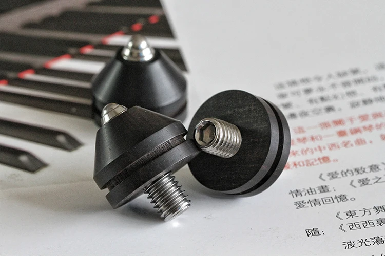 

8PCS/LOT M10 M8 Screw Ebony Wooden Speaker Spike Isolation Spike Stand Foot Wood Amplifier Speaker Cone Nail