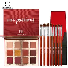 12 Color Shimmer Eye shadow Pallete High Gloss Foundation make-up Palette Matte Blush Eyeshadow Palette cosmetics & MAKEUP BRUSH цена 12 Color Shimmer Eye shadow Pallete High Gloss Foundation make-up Palette Matte Blush Eyeshadow Palette cosmetics & MAKEUP BRUSH цены онлайн