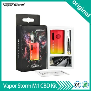 

Original Vapor Storm M1 CBD Oil Vape Kit 800mAh Battery Mod With 0.5ml M1 Tank CBD Vaporizer For 510 CBD coil atomizer