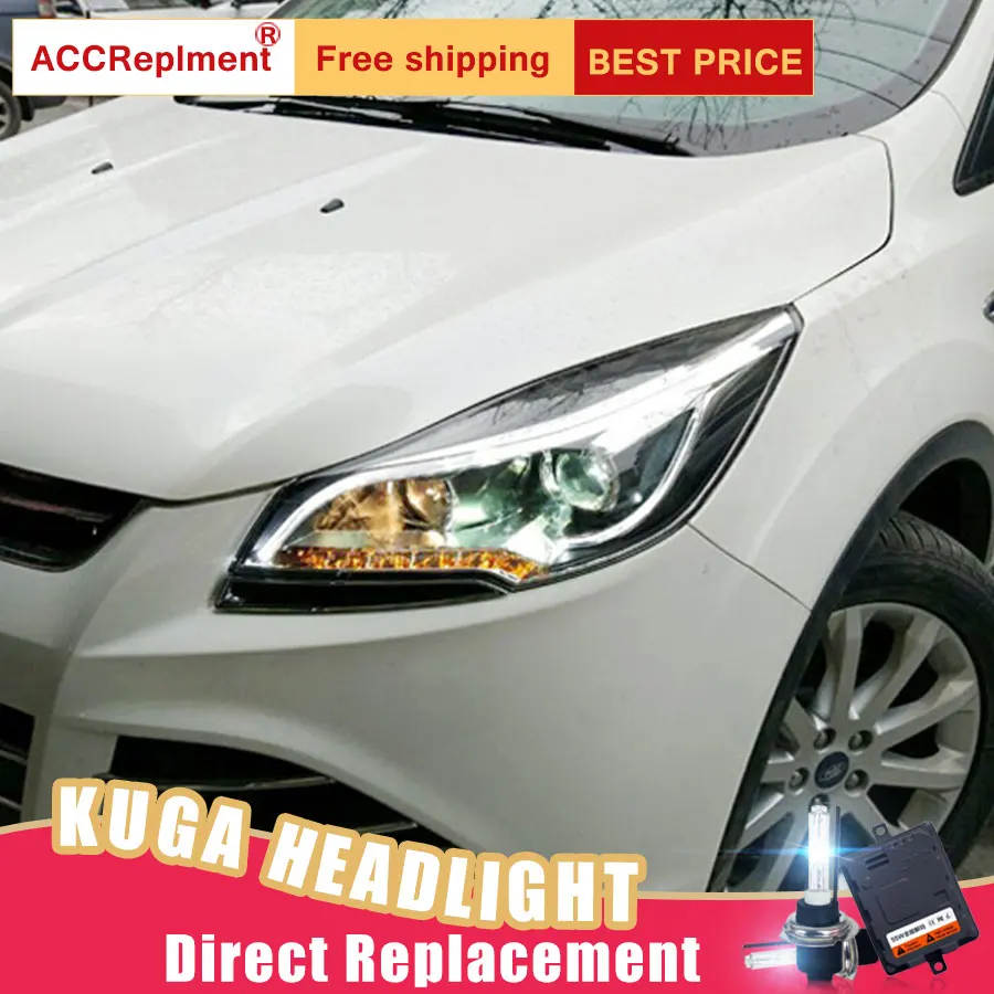 2 шт. светодиодный ные фары для Ford kuga/Escape 2013 2015 Автомобильные ангельские глазки