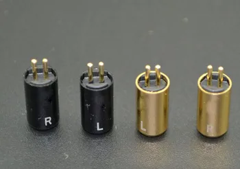 

free shipping Aluminium Shell Ultimate UE tf10 5pro sf3 0.75mm Earphone Pins Plug For DIY Cable 2pair