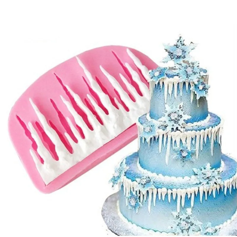 

VOGVIGO Snowflake Border Silicone Mold Fondant Mold Cake Decorating Tools Chocolate Gumpaste Mold Baking Tools